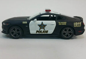 2015 Ford Mustang GT Police Car, Diecast Model Toy Car, 5''