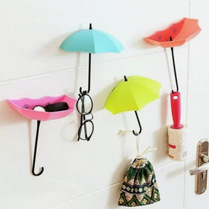9Pcs Colorful Umbrella Wall Hook Key Hanging - zgood home
