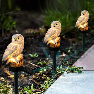 Led Solar Power Outdoor Garden Waterproof Owl - zgood home