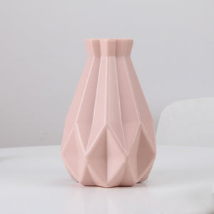 Origami Baskets Vase Imitation Ceramic Plastic Flower Pot Home Decoration Décor - zgood home