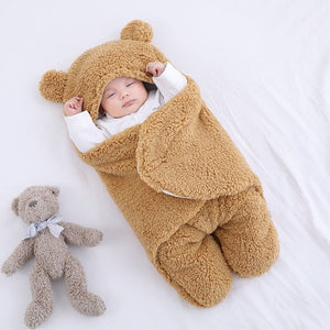 Cute newborn baby swaddle wrap