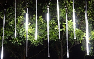 144 LED Solar Meteor Shower String Lights waterproof - zgood home