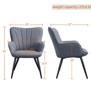 Modern Accent Chair Dining Chair Arm Chair Sofa Side Chair Living Dining Room - zgood home