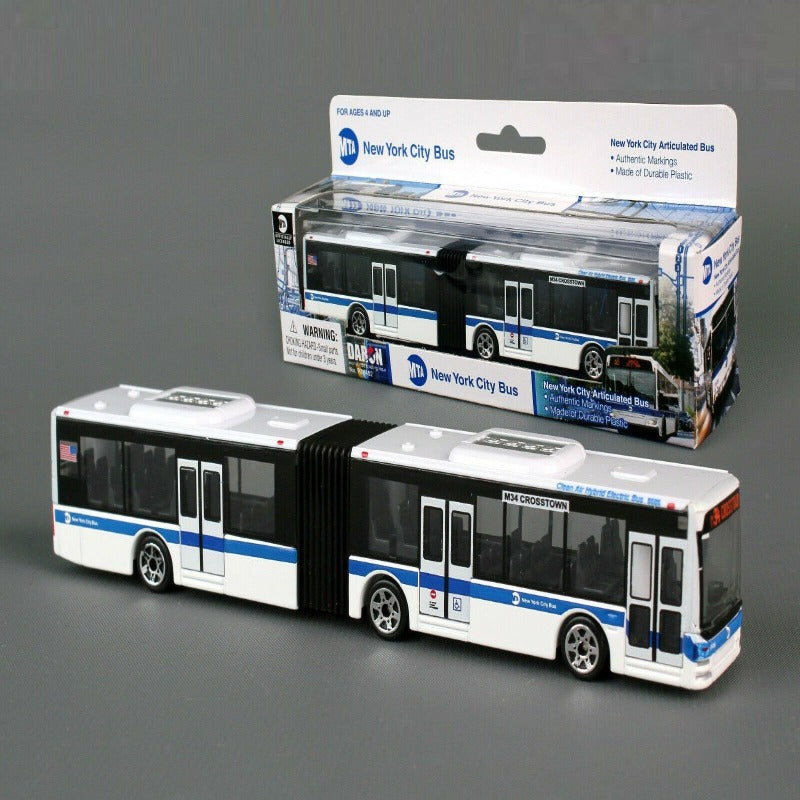 Daron New York City Articulated Bus Diecast Model MTA M34 Crosstown 6