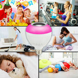 Wireless Bluetooth LED Light Speaker Bulb RGB 12W Music Playing lamp E27 - zgood home