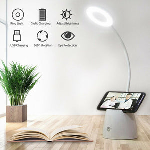 Flexible LED Reading Desk Lamp Dimmable Rechargeable Touch - zgood home