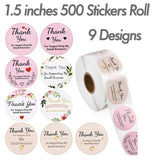 Thank You Stickers Roll Thank You For Supporting Small Business Labels 1.5” 500 stickers - zgood home
