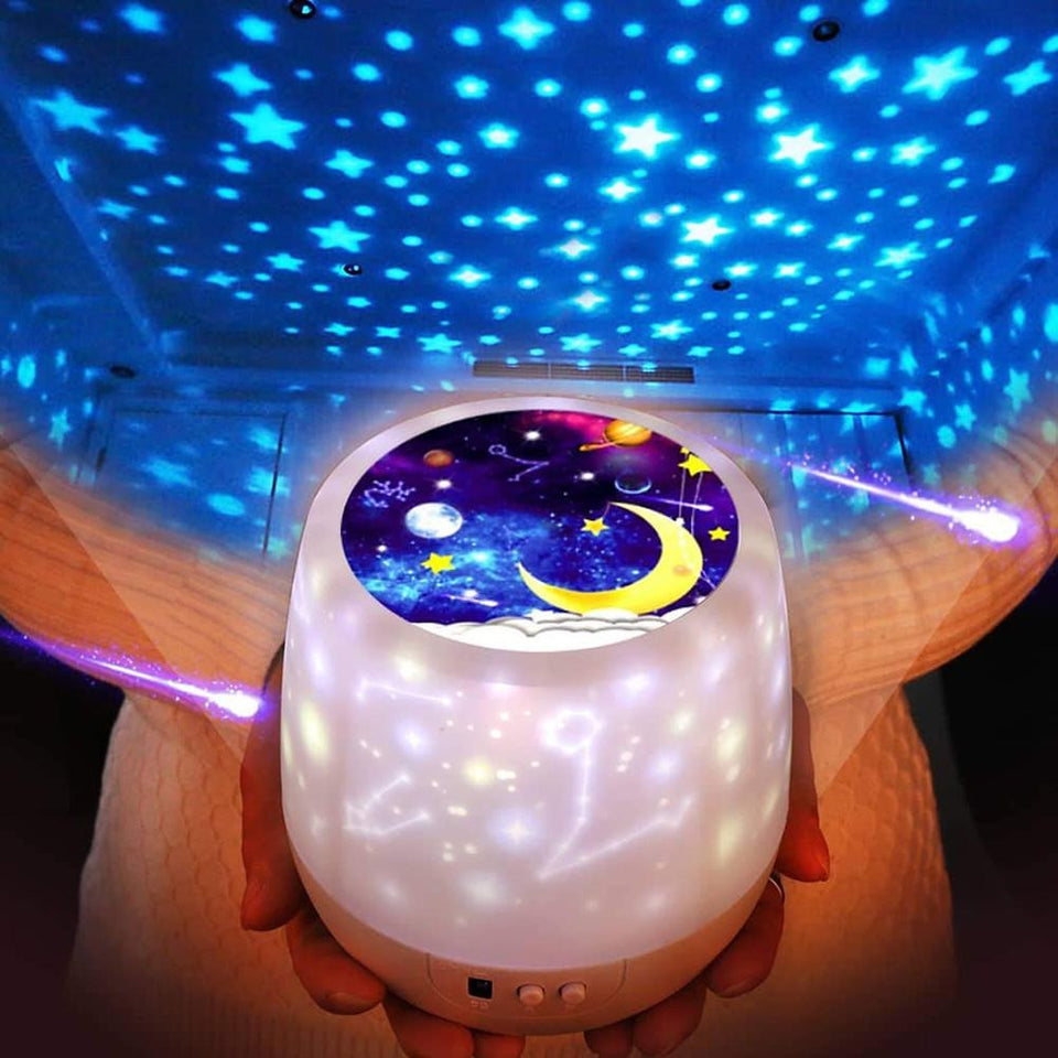 Kids Night Light, Projector lamp for decorating baby's Bedroom, 5 Sets of Film