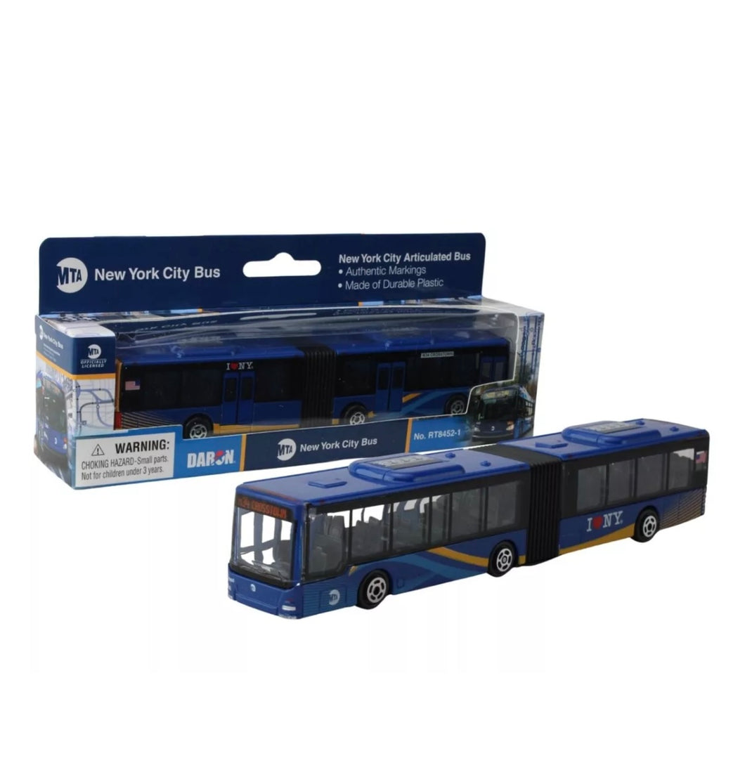 Daron New York City Articulated Bus Diecast Model MTA M34 Crosstown 6