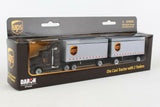 UPS Tractor with 2 Trailers Daron Truck 8.75''