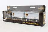 UPS Tractor with 2 Trailers Daron Truck 8.75''