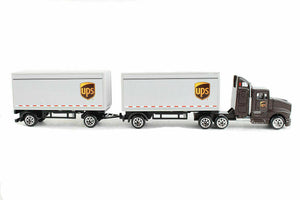 UPS Tractor with 2 Trailers Daron Truck 8.75''