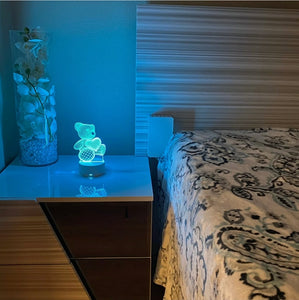 3D LED Table Kid Night Light Lamp 7 Colors - zgood home