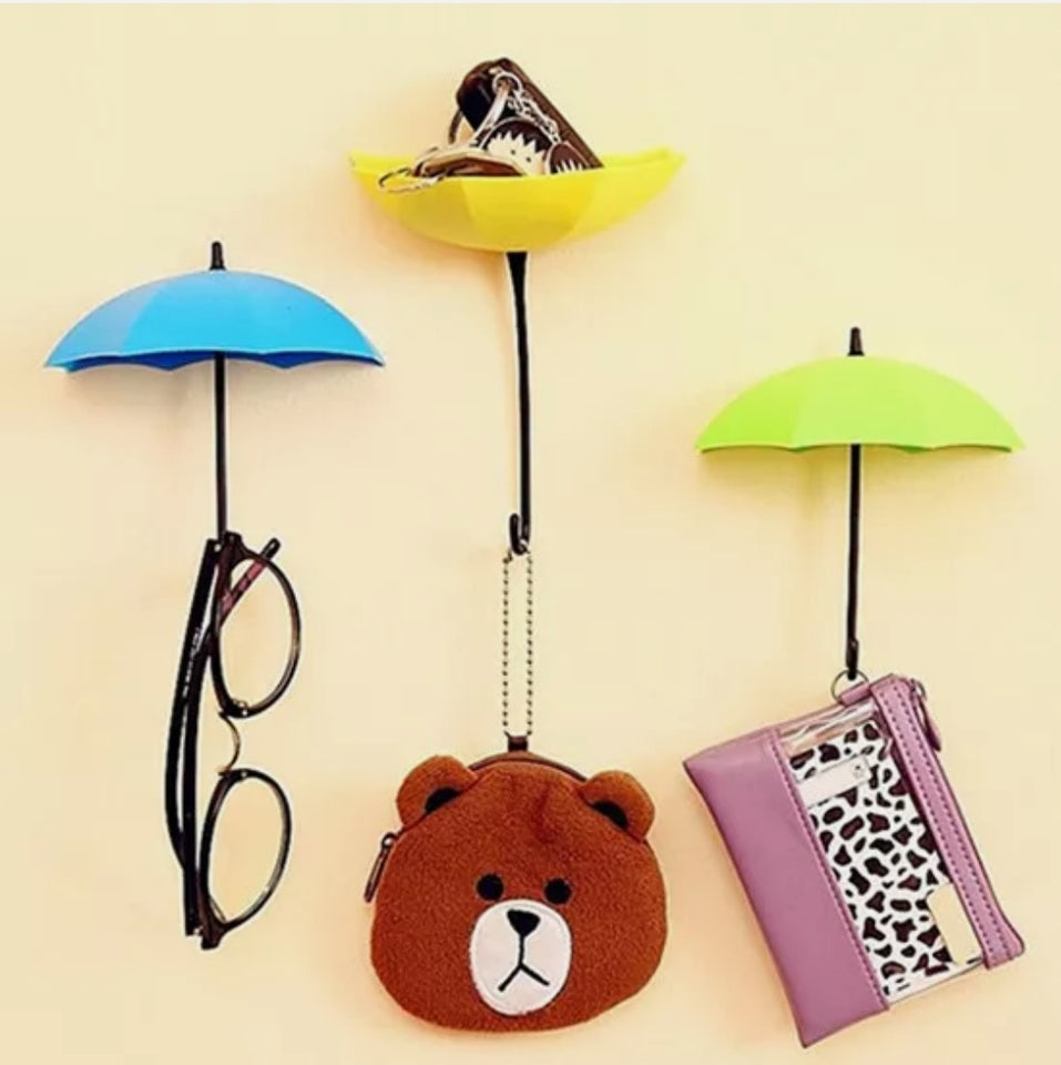 9Pcs Colorful Umbrella Wall Hook Key Hanging - zgood home