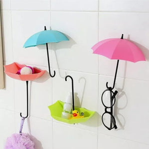 9Pcs Colorful Umbrella Wall Hook Key Hanging - zgood home