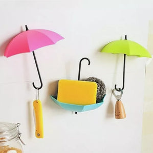 9Pcs Colorful Umbrella Wall Hook Key Hanging - zgood home