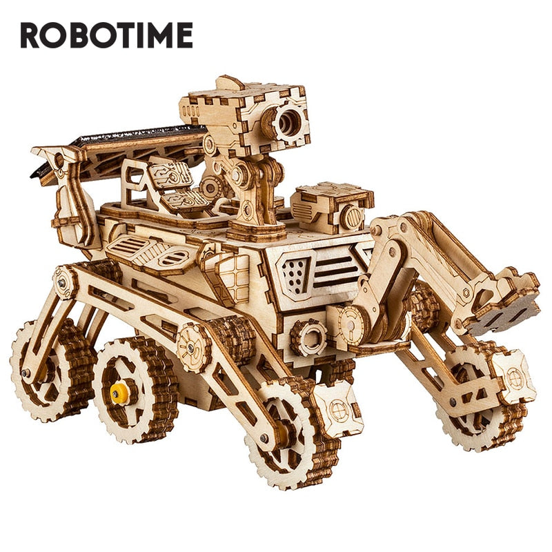 Robotime ROKR DIY Solar Energy Wooden Blocks Toys For Children Kids - zgood home