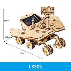 Robotime ROKR DIY Solar Energy Wooden Blocks Toys For Children Kids - zgood home