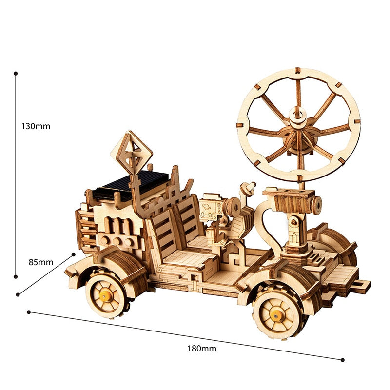 Robotime ROKR DIY Solar Energy Wooden Blocks Toys For Children Kids - zgood home