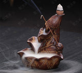 Lotus Fountain Incense Holder Burner Waterfall Backflow Home Décor  for Tea house & 10 Cones Gift - zgood home