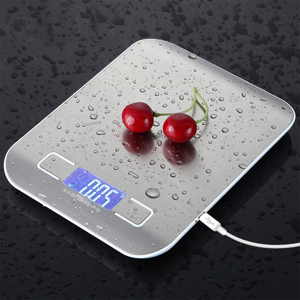 Digital USB Kitchen Scales 10kg/22 lbs.  Diet scale - zgood home