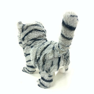 Electronic Plush Cat, Kitty, Meowing Walking Wagging Tail - zgood home