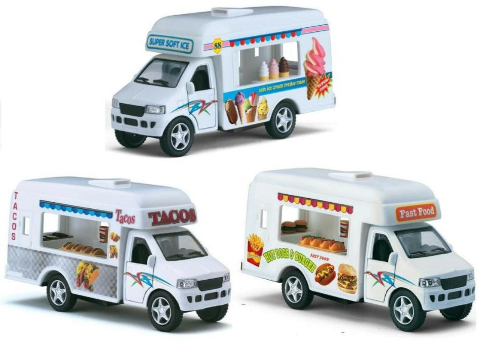 Ice Cream Truck, Taco Truck, Fast Food Truck, Diecast Model Toy Car - zgood home