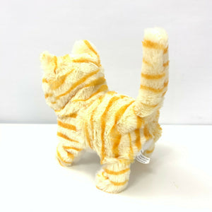 Electronic Plush Cat, Kitty, Meowing Walking Wagging Tail - zgood home