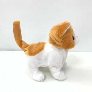 Electronic Plush Cat, Kitty, Meowing Walking Wagging Tail - zgood home