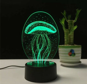 3D LED Table Kid Night Light Lamp 7 Colors - zgood home