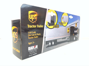 UPS Tractor Trailer, Daron Truck, Diecast Model Toy Car, UPS Licensed,11.5", 1:64 - zgood home