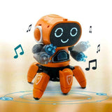 Electric Octopus, Dancing Robot, Six-claw, Music, LED Light - zgood home