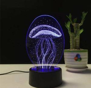 3D LED Table Kid Night Light Lamp 7 Colors - zgood home