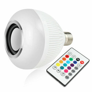 Wireless Bluetooth LED Light Speaker Bulb RGB 12W Music Playing lamp E27 - zgood home