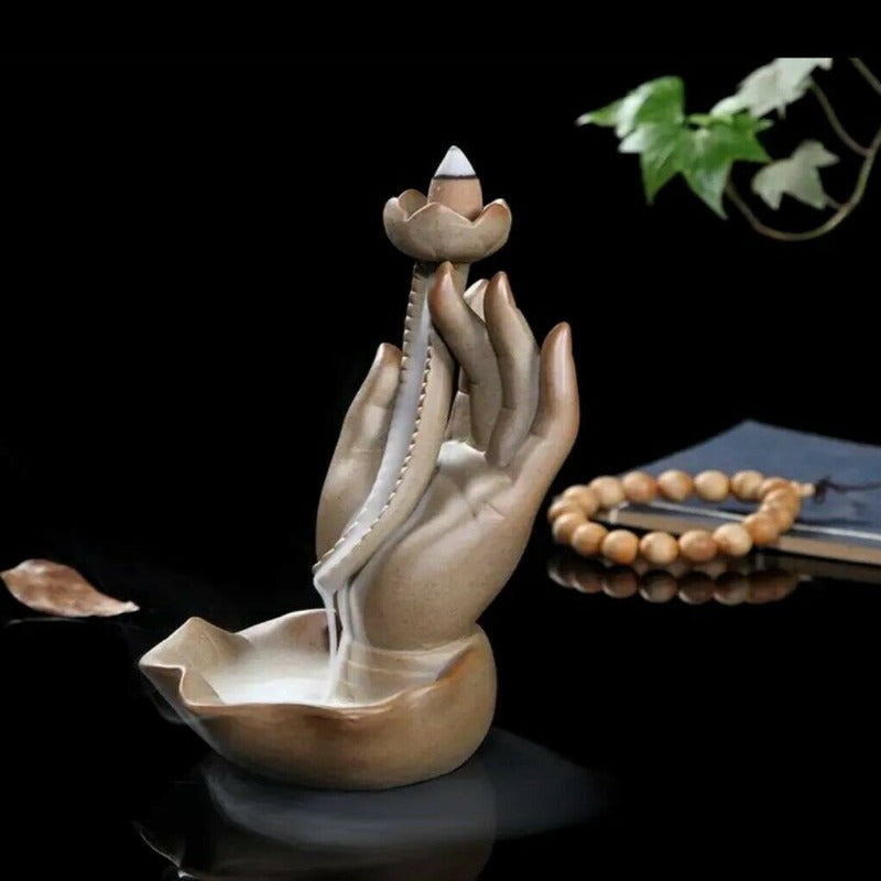 Backflow Incense Cone Burner Moon Waterfall - zgood home