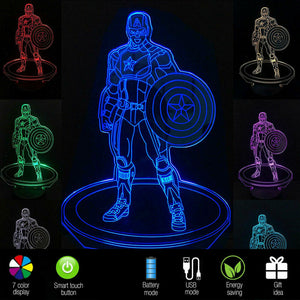 3D LED Table Kid Night Light Lamp 7 Colors - zgood home