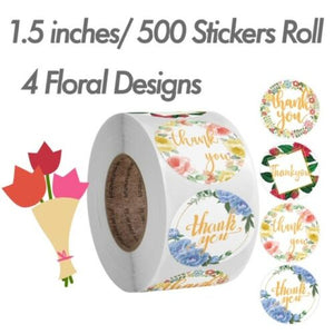 Thank You Stickers Roll Thank You For Supporting Small Business Labels 1.5” 500 stickers - zgood home