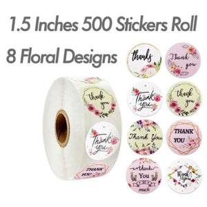 Thank You Stickers Roll Thank You For Supporting Small Business Labels 1.5” 500 stickers - zgood home